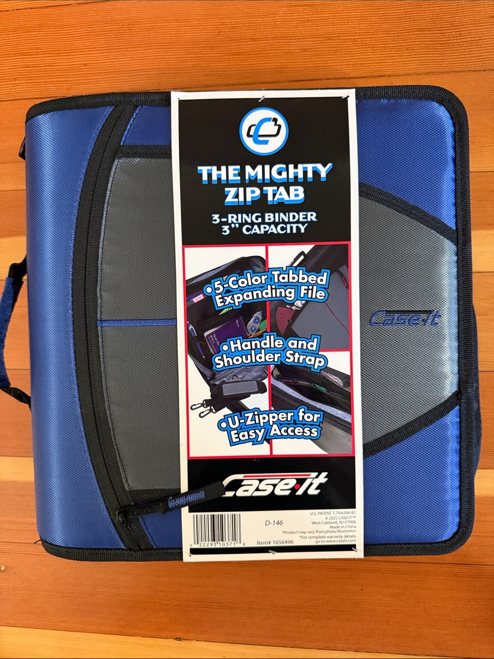 New! Case-it Mighty Zip Tab 3-Inch Zipper Binder (Model D-146)